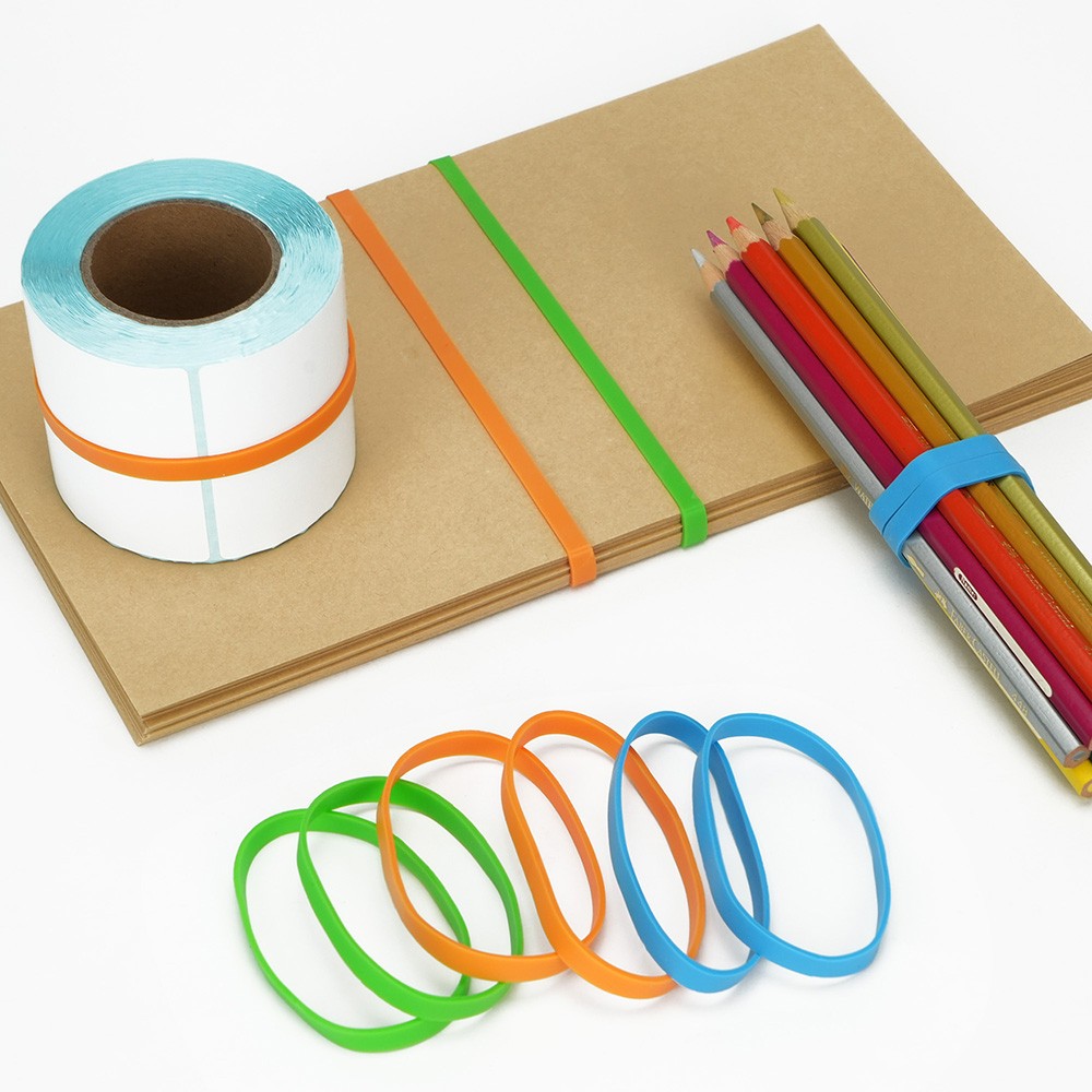 130PCS Rubber Bands Colored Thick Heavy Duty Rubber Bands for Office Supplies