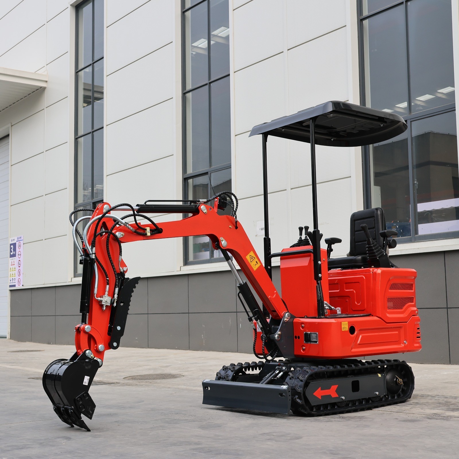 FREE SHIP 1.4Ton Diesel Mini Excavator Kubota Crawler Hydraulic Thumb Digger USA