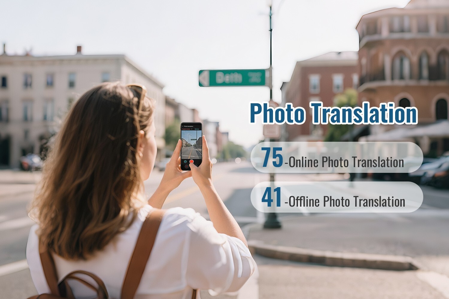 iTour D-Lite Dual-Screen Real-Time Language Translator Device – Detachable