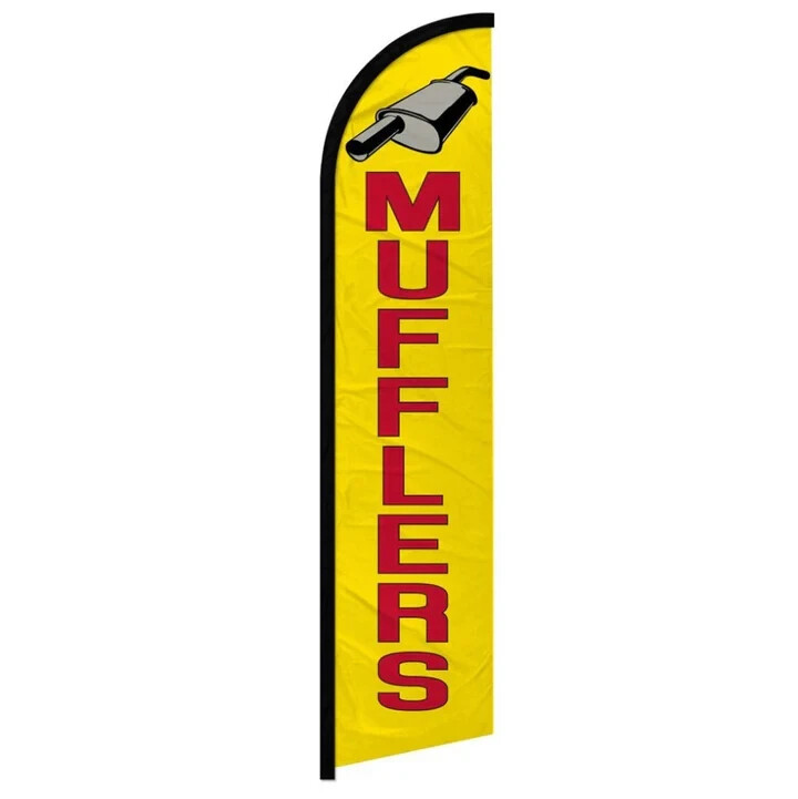 Oil Change Muffler Tires Variation Windless Full Sleeve Advertising Banner Flags