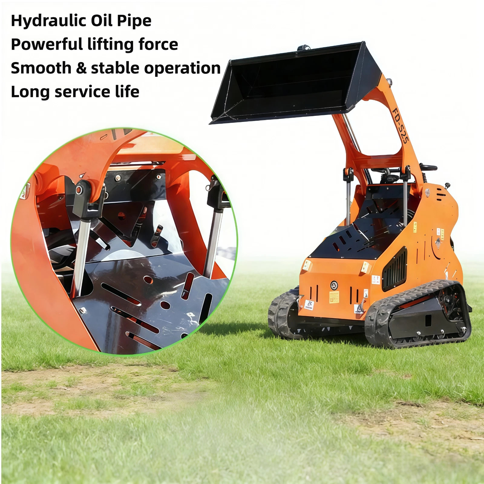 Brand New Mini Tracked Skid Steer Loader with Runtong Engine USA Stock