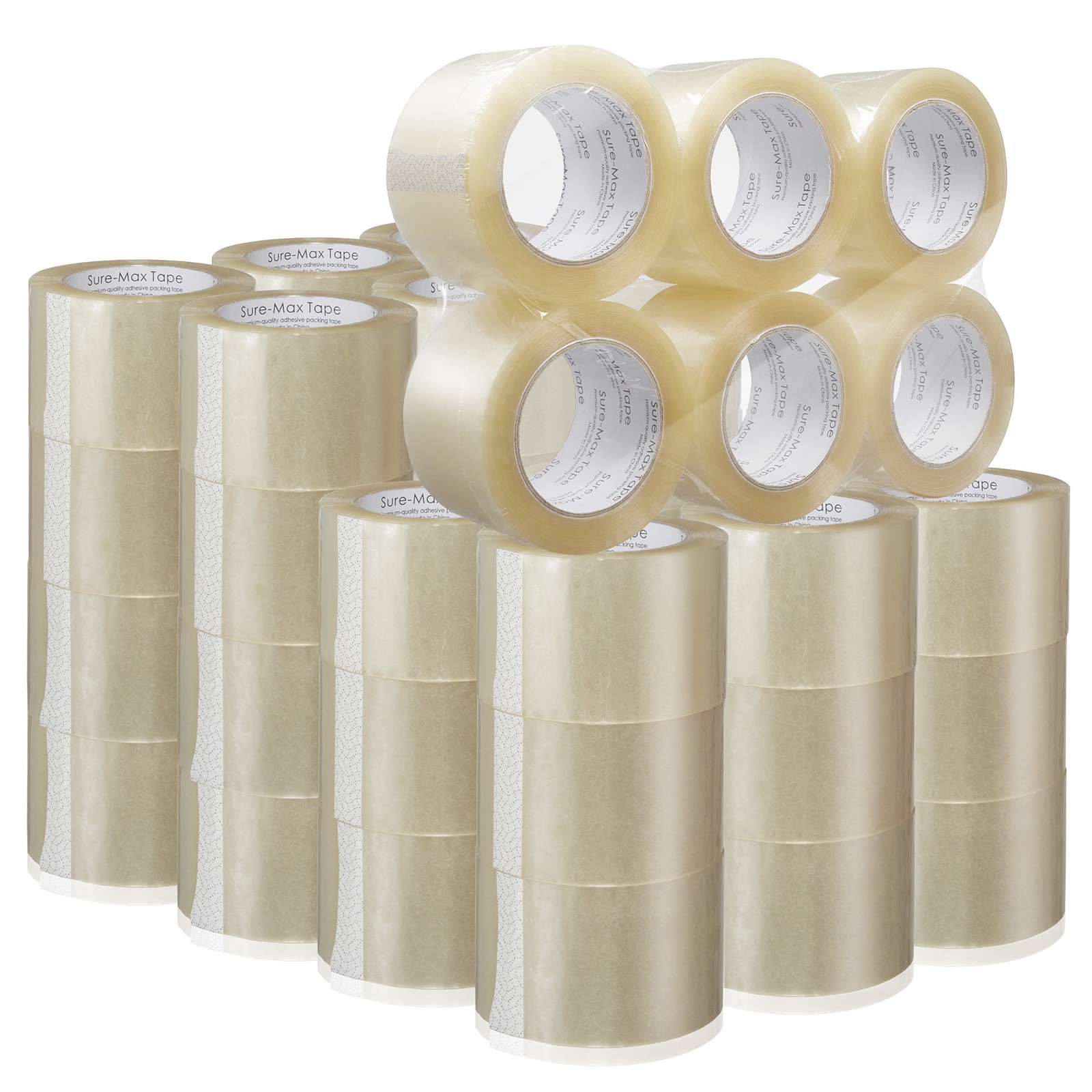 48 Rolls 3″ Extra-Wide Clear Shipping Packing Moving Tape 110 yds/330′ ea – 2mil