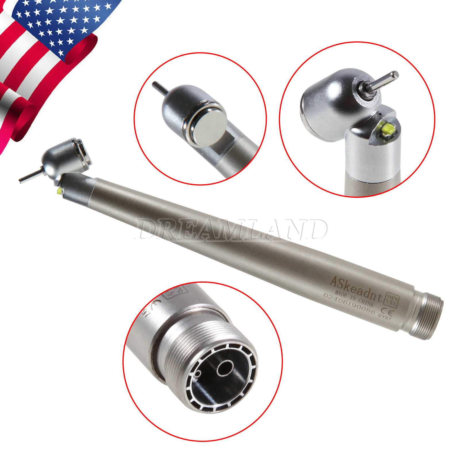 45° Surgical NSK PANA MAX Style Dental Pieza de mano alta velocidad 2Hole Borden