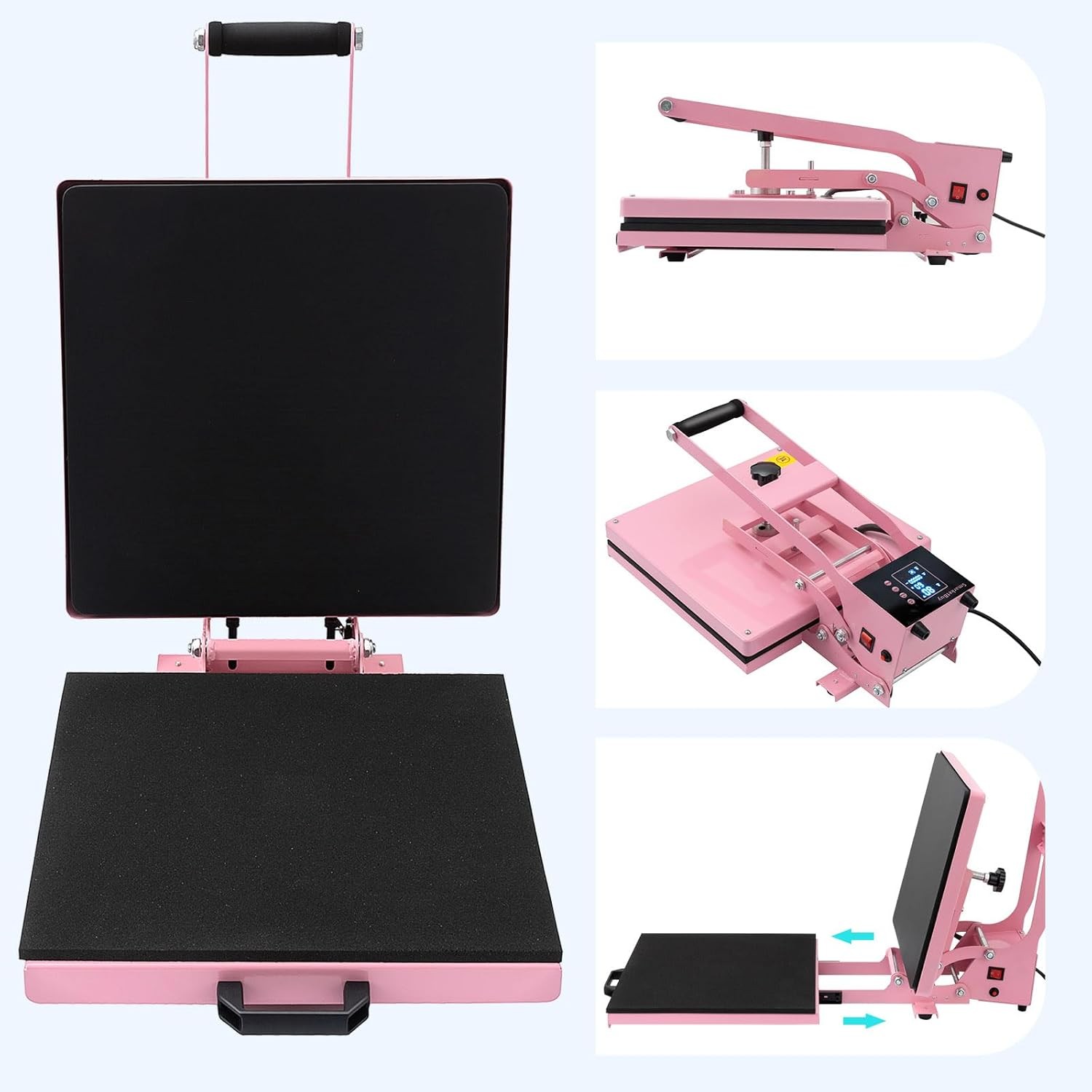 15″x15″ Digital Clamshell T-shirt Heat Press Machine Transfer Sublimation Print