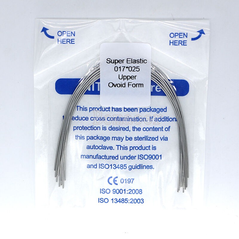100×Dental Orthodontic Super Elastic Ni-Ti Arch Rectangular Wire Oval 17×25Upper