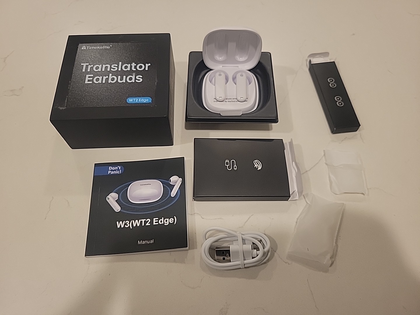 Timekettle WT2 Edge Translator Earbuds 40 Languages & 93 Accent (OFFLINE) White