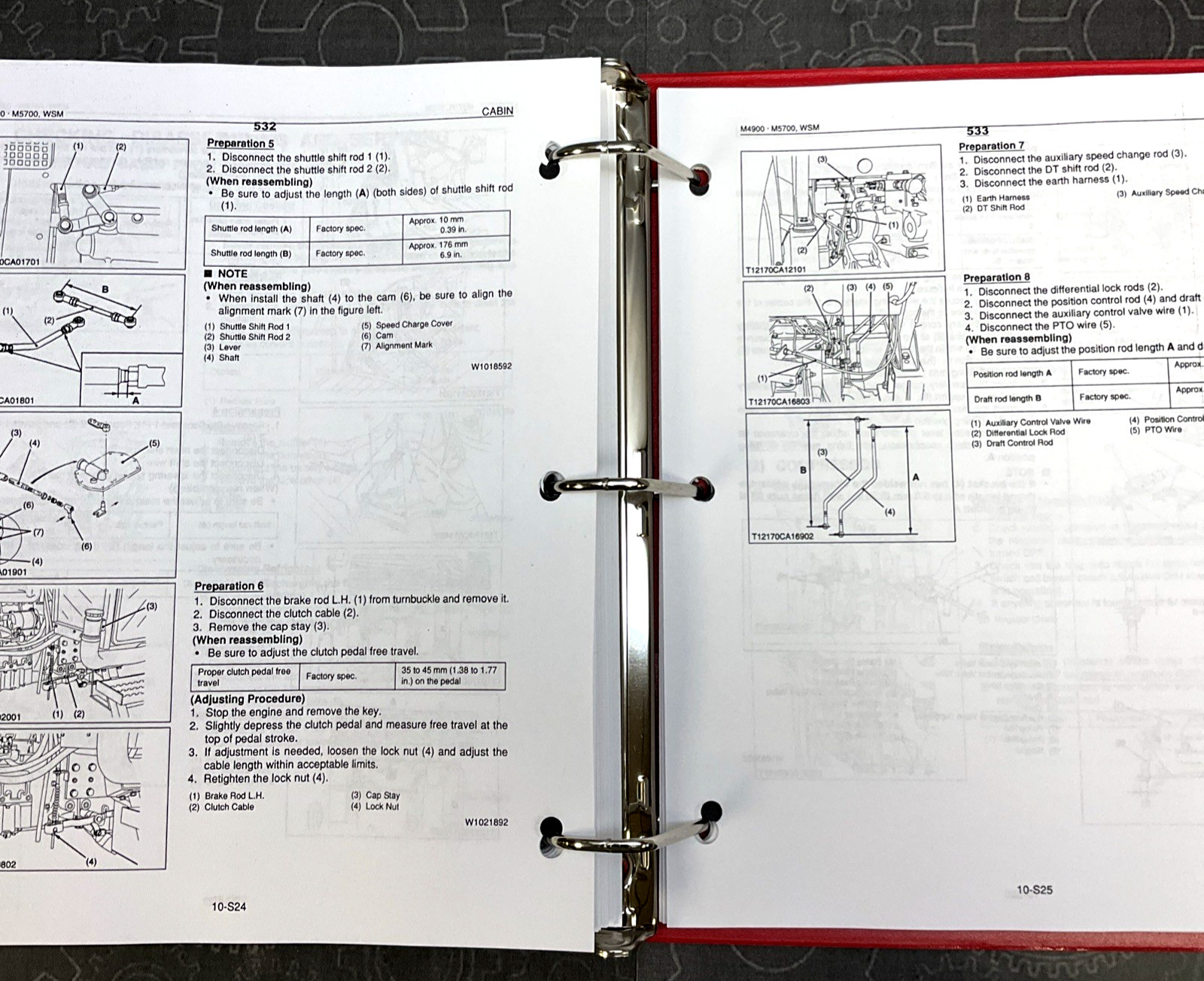 Service Manual for Kubota M4900 M5700 M5700HD Tractor Repair Shop Workshop Book