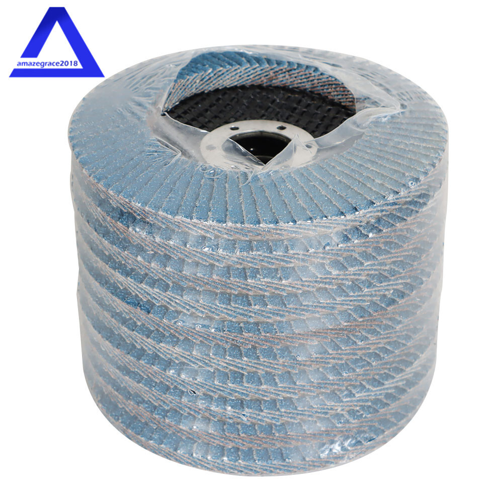 100Pack 4-1/2″×7/8” 40 Grit T29 Premium Zirconia Flap Disc Sanding Grinding
