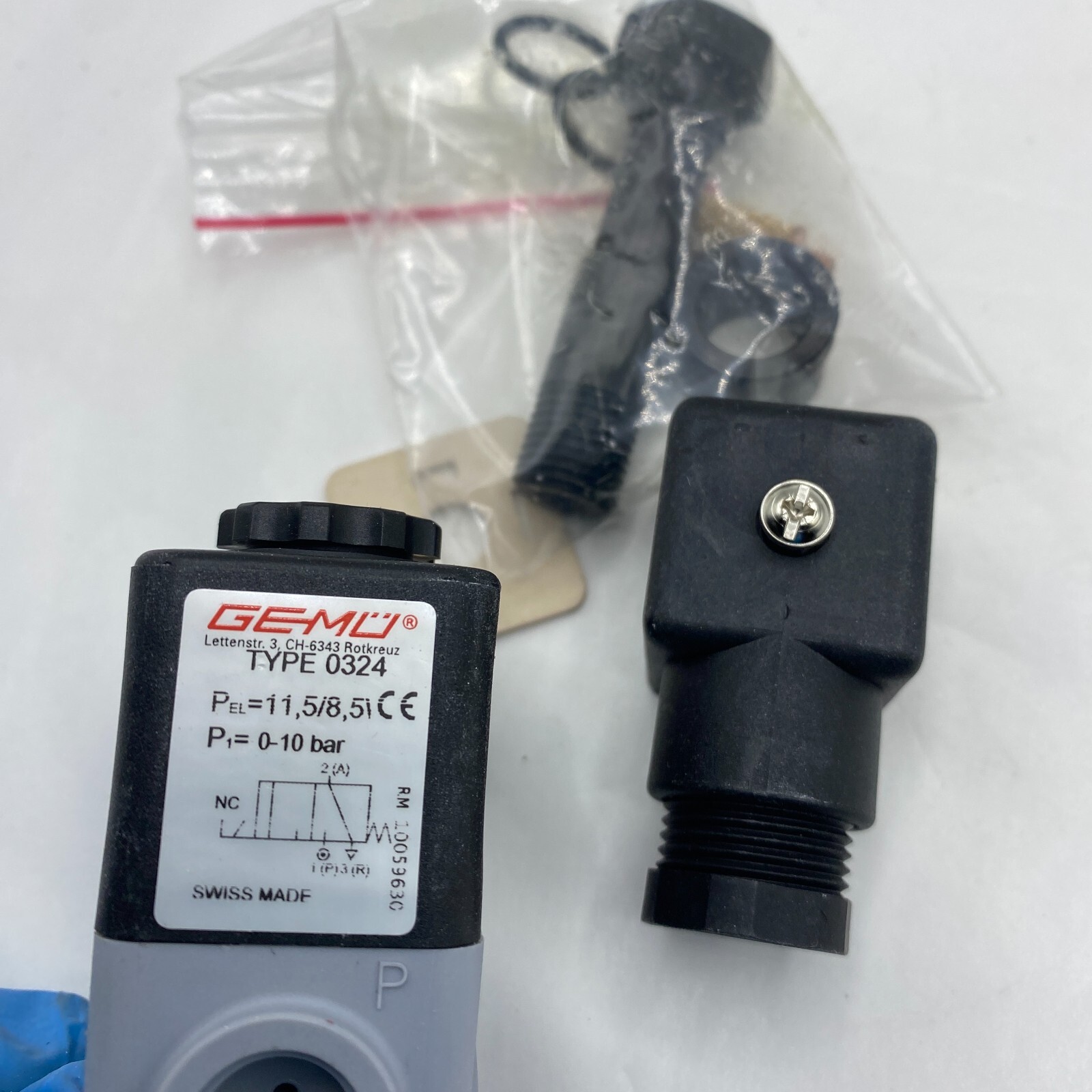 GEMU 0324 2M1474 41G4010610 SOLENOID VALVE 3/2-WEGE 120VAC TYPE 0324 VALVE 🎯
