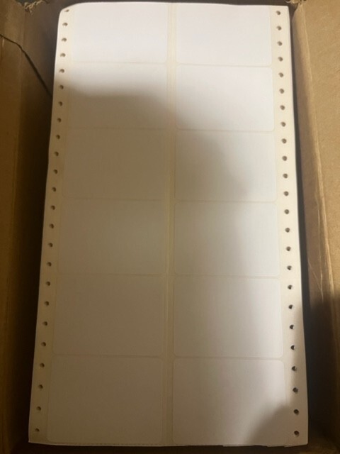 100 PCS 3.5″ FLOPPY DISKETTE LABEL WHITE Self Adhesive 3″x2″, FREE SHIPPING