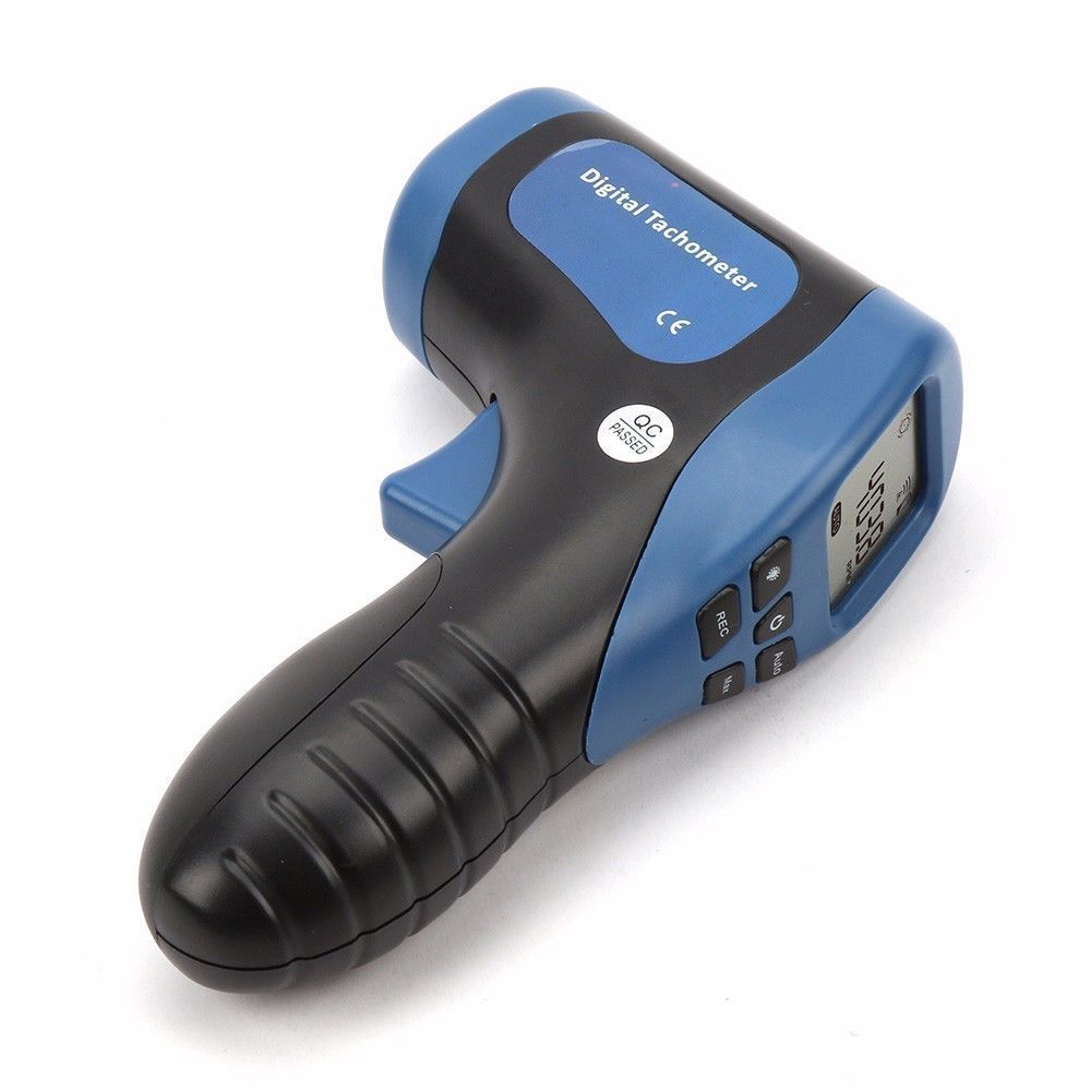 Handheld LCD Digital Laser Photo Tachometer Non Contact RPM Tach Tester Meter