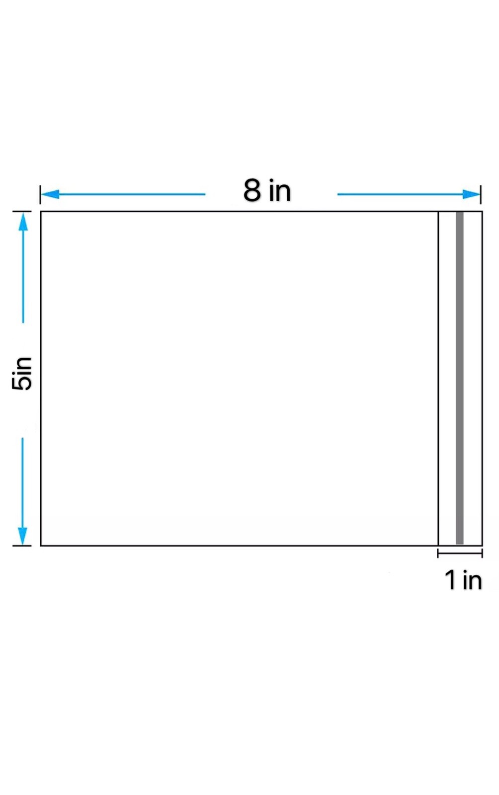 Tape Poly Clear Plastic Bags Self Adhesive T-Shirt Apparel Resealable with Tape