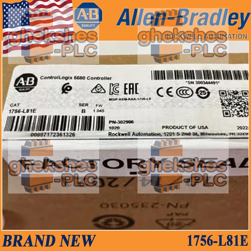 NEW PLC 1756-L81E ControlLogix 5580 Controller Processor 1756L81E
