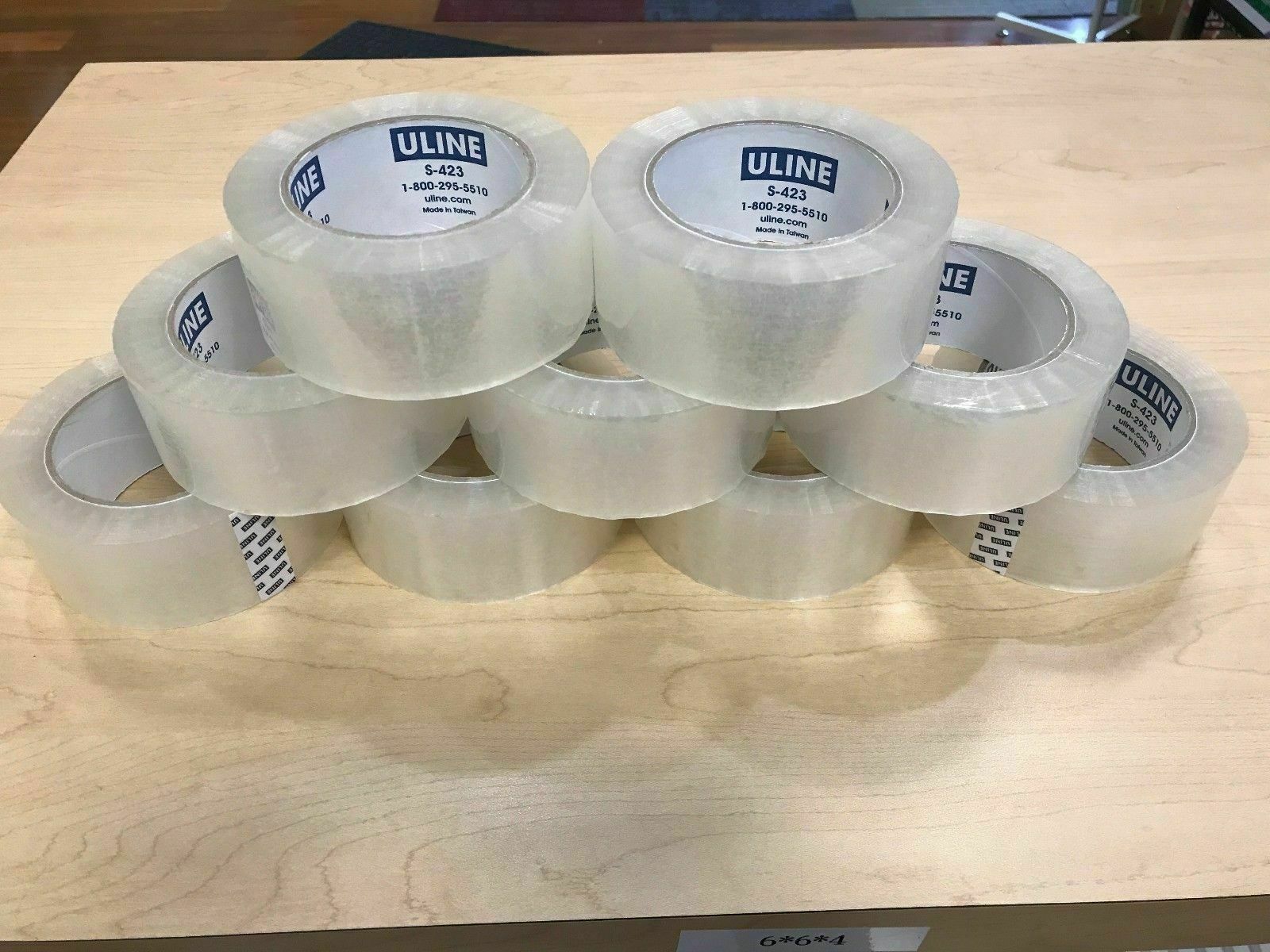 (12) ULINE S-423 2″ x 110yds 2mil PACKING / SHIPPING TAPE ROLLS ~FREE SHIPPING~