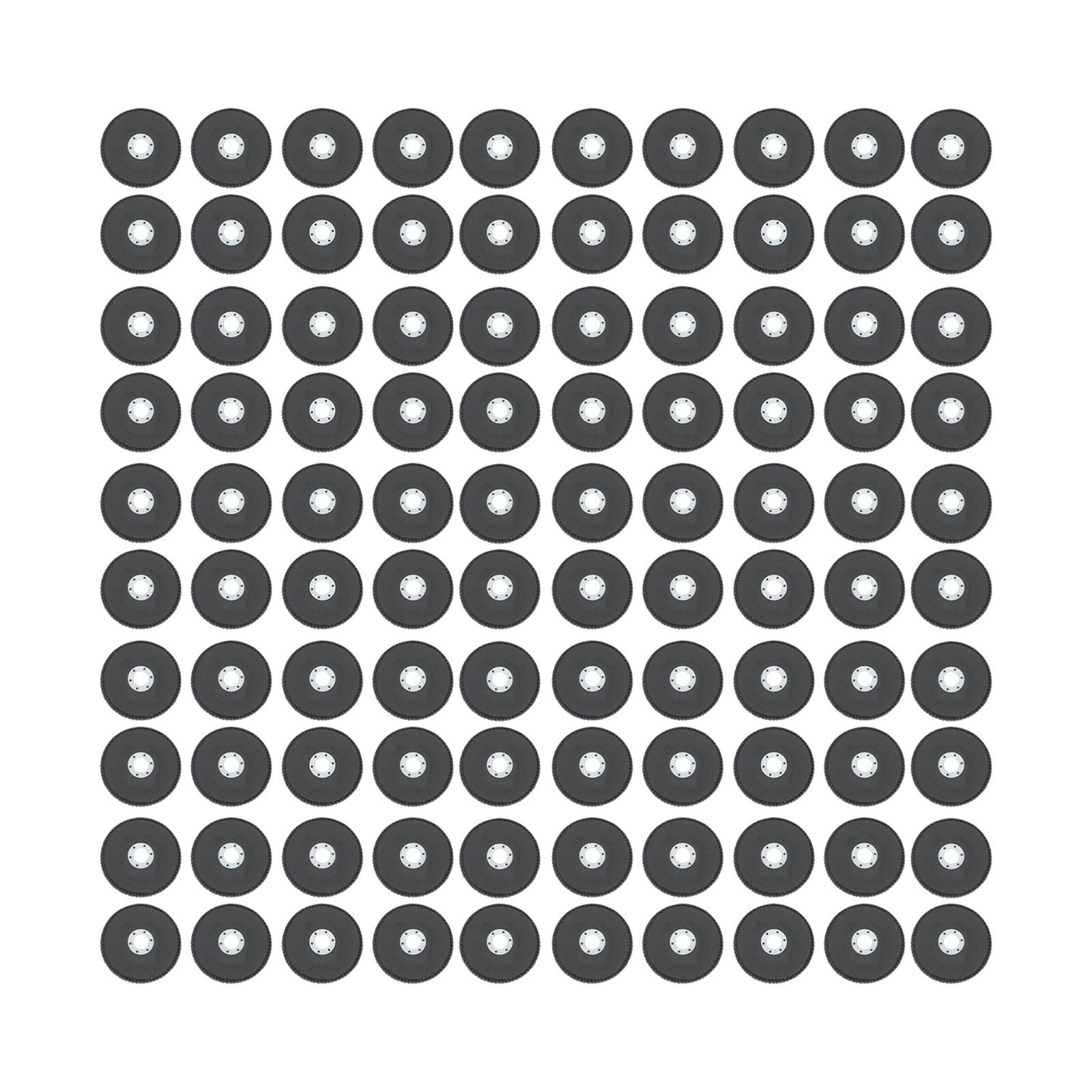 100 Pcs 4-1/2″×7/8″ 40 Grit Premium Zirconia Flap Disc Sanding Grinding Grey