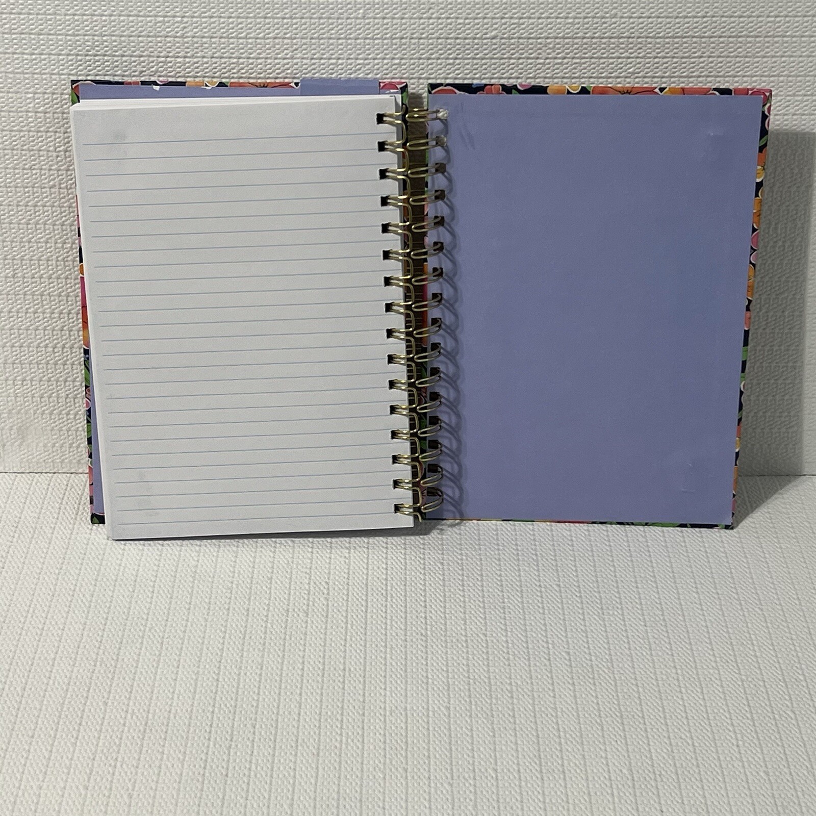 BLOOM Hardcover Spiral Notebook Journal Pen Sticker Set Colorful Lined Flowers
