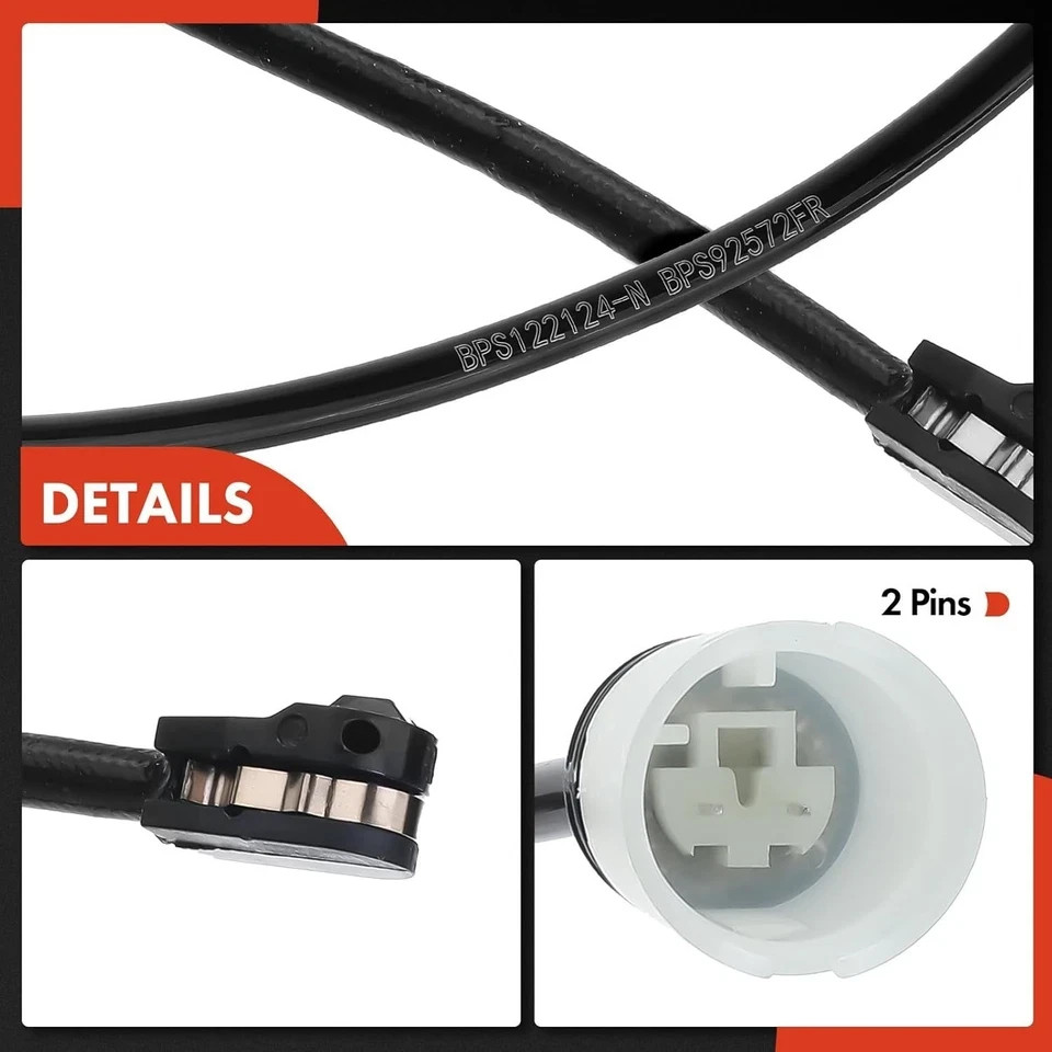 2007-2015 Mini Cooper Front & Rear Disc Brake Pad Wear Sensors 2pc
