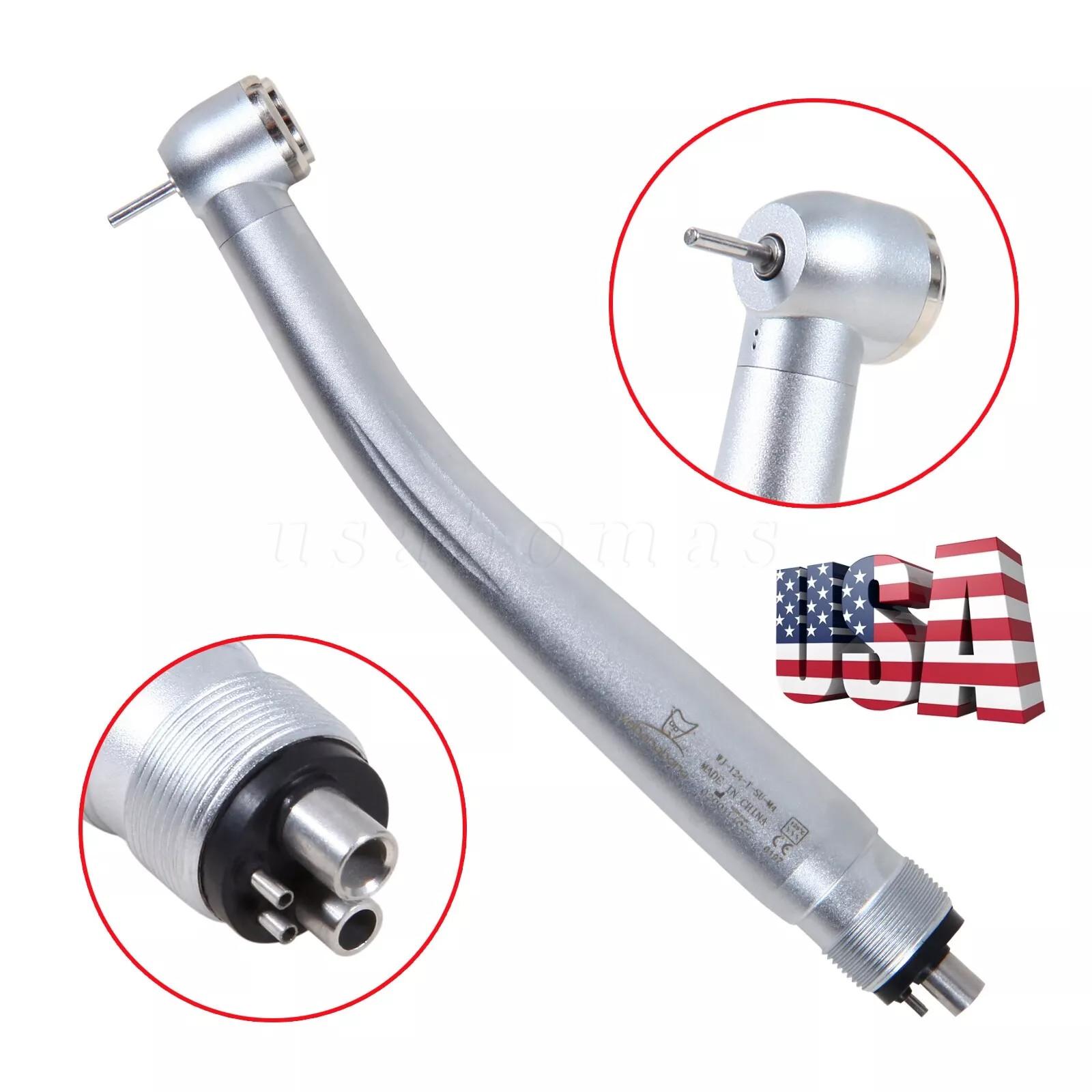 10 Packs NSK Style Dental High Speed Handpiece Push Button 4Hole Air Turbine USA