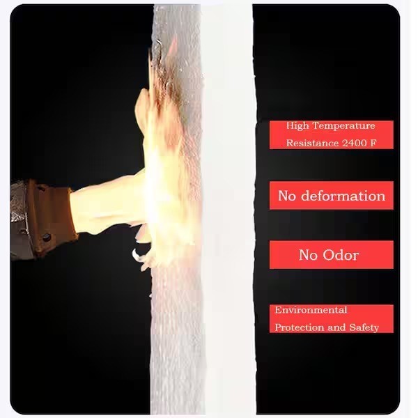 12×24 Ceramic Fiber Blanket Fireproof Insulation 2400°F Heat Shield