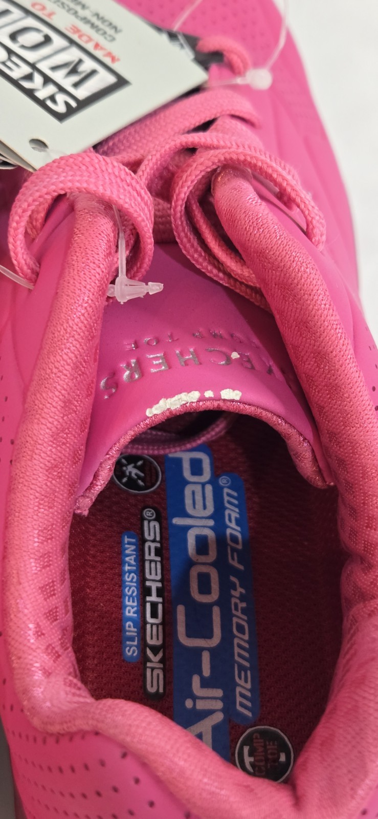 NEW Skechers Women’s Hot Pink Composite Toe Work Shoes / Size 6