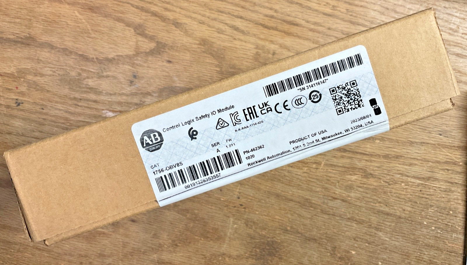 SEALED Allen-Bradley 1756-OBV8S ControlLogix Safety I/O Module FROM wisconSIN
