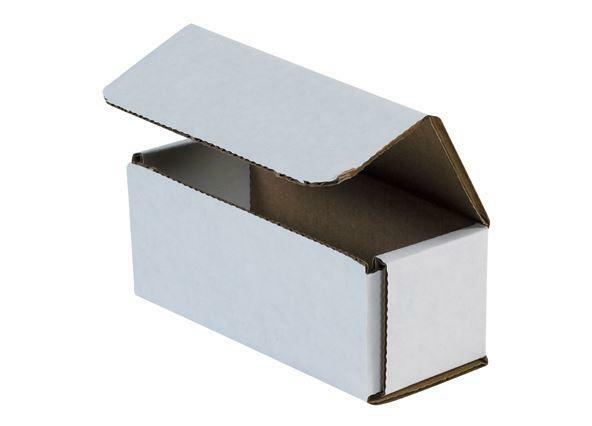 Pick Size & Pack White Corrugated Mailers Strong Folding Boxes Crush Resistant