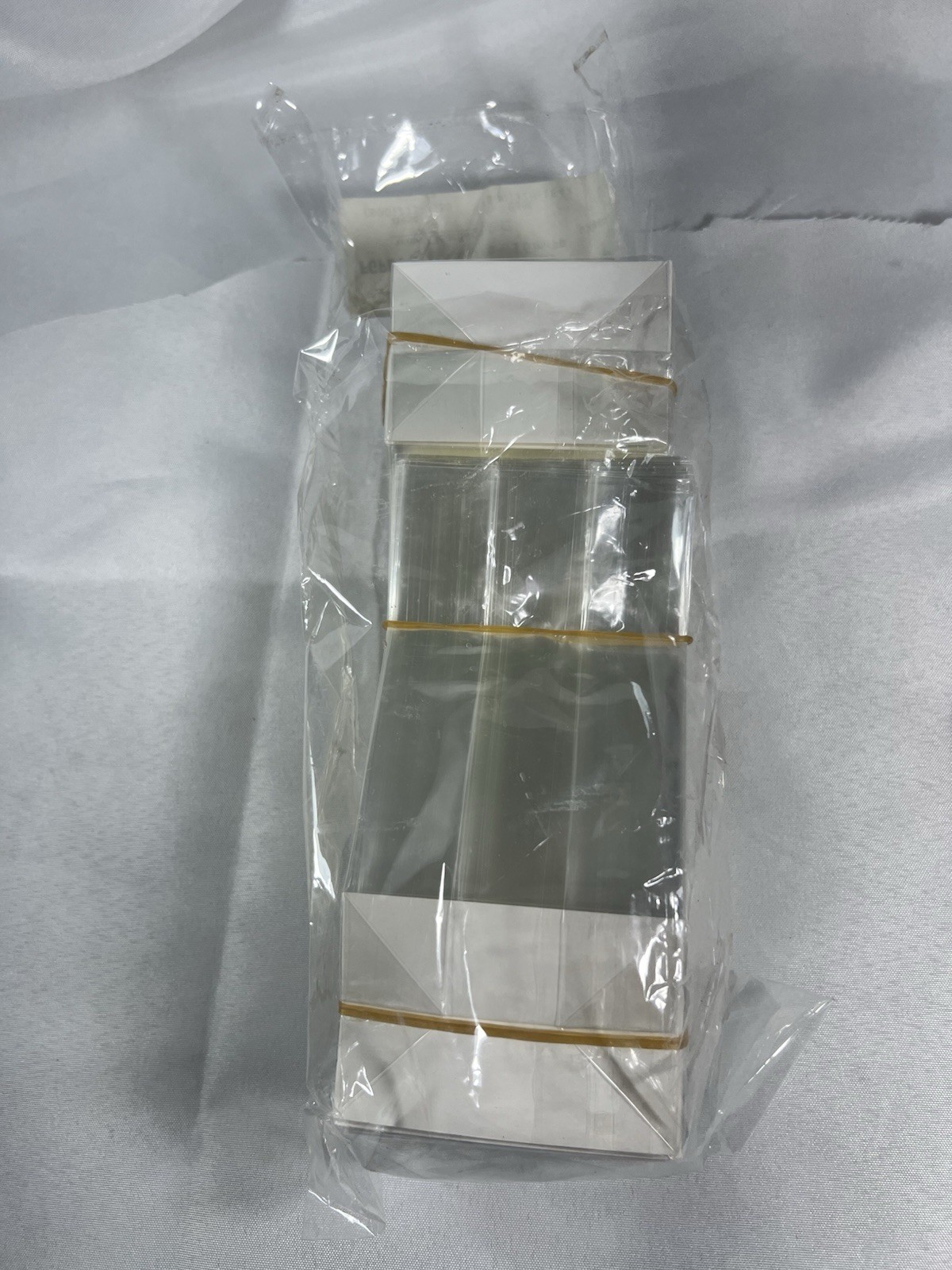 High Clarity Flat Bottom Gusset Bags w/Paper Insert 3″ x 2″ x 8” Set Of 100