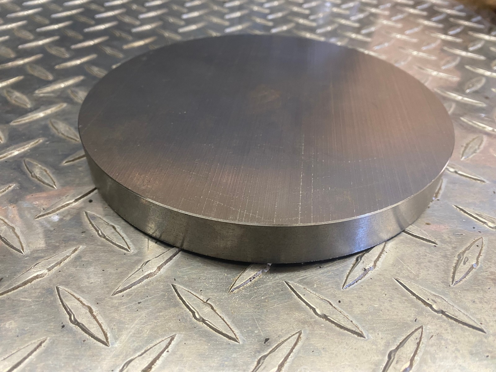 303 stainless steel flat round bar 6 7/8 Diameter x 3/4 long