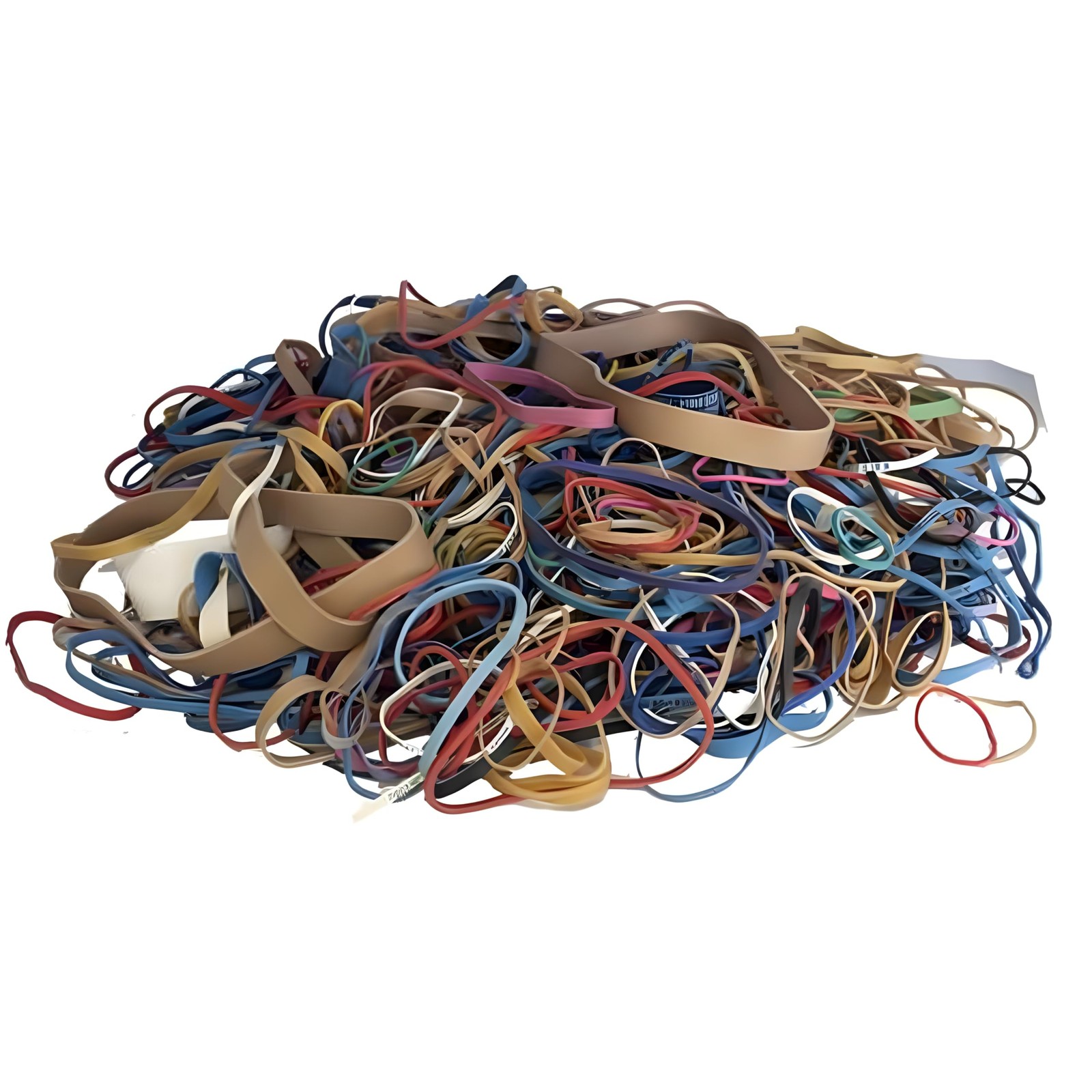 Rubber Bands Assorted Sizes 0.5 lb Bag – Strong Elastic Bands for Home, Offic…