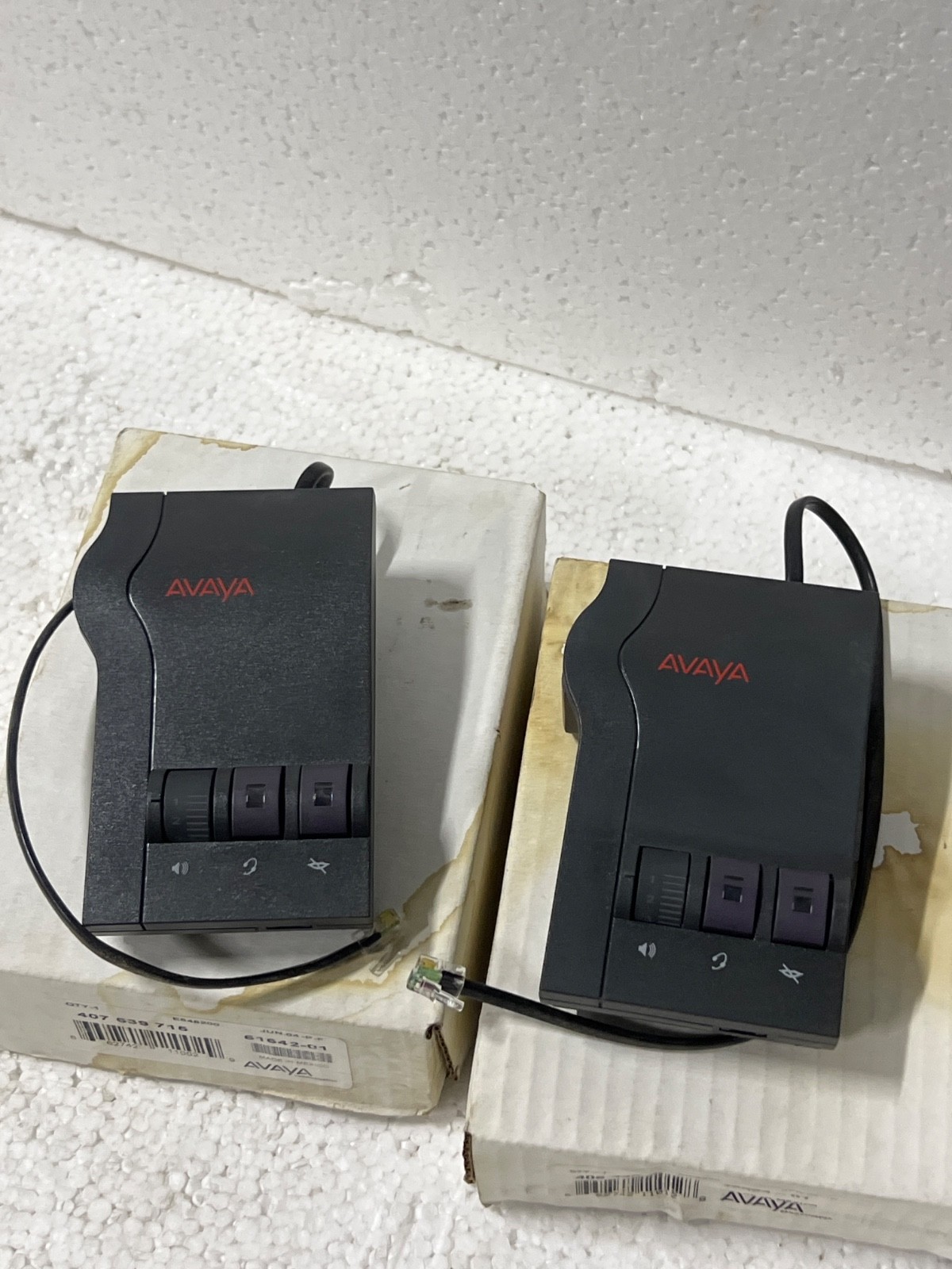 (Lot 2 Pcs) Avaya M12LU/CM Modular Headset Adapter