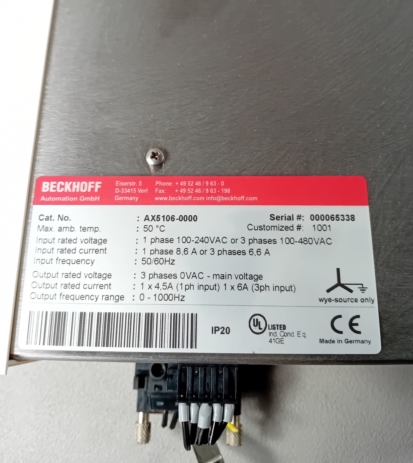 Beckhoff AX5106-0000