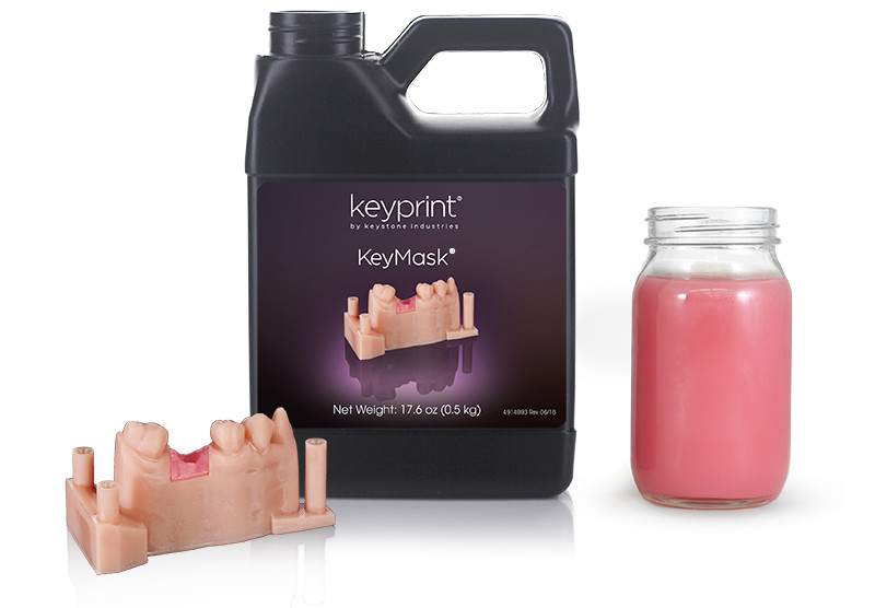 KeyMask, 17.6 oz (0.5kg) – Simulates Gum Tissue, Low Shrinkage, Flexible 4220002