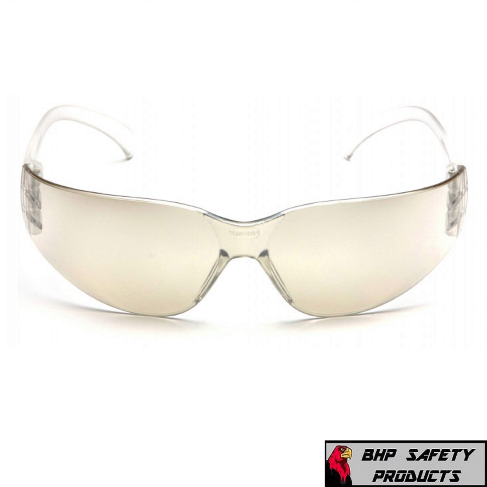PYRAMEX INTRUDER SAFETY GLASSES INDOOR/OUTDOOR MIRROR I/O LENS S4180S (1 PAIR)