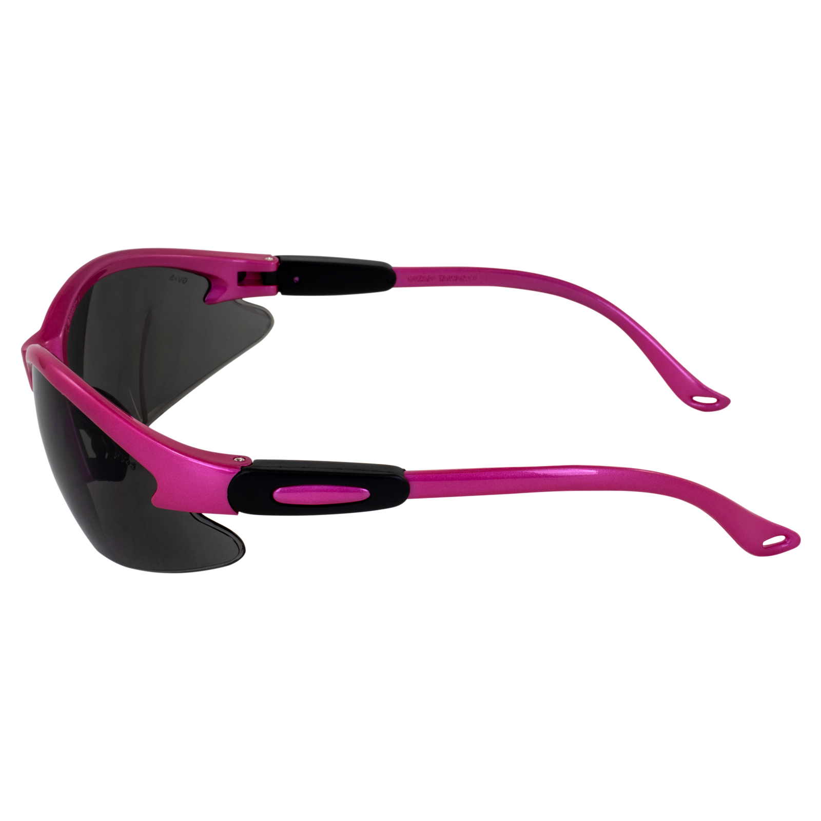 Cougar Safety Glasses, Hot Pink Frame, Smoke Lens
