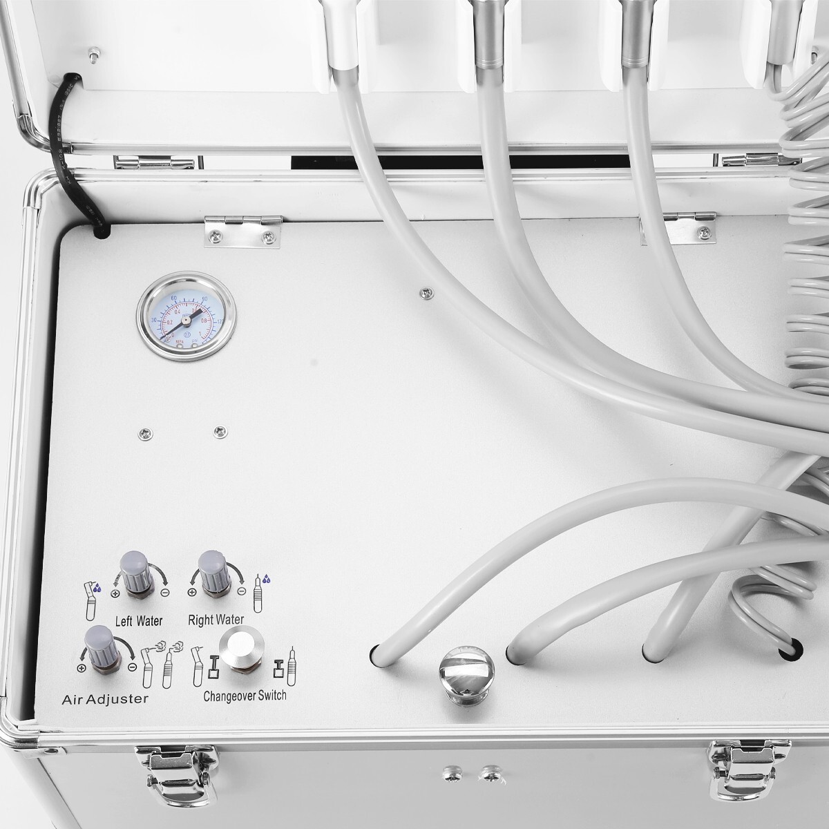 Dental Portable Mobile Delivery Unit System With Air Compressor 4Hole Suction