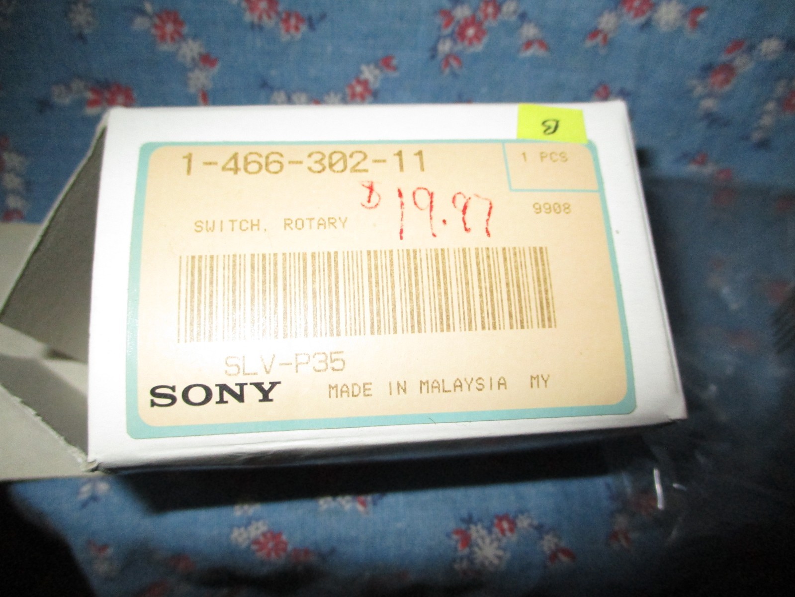 b. NOS Sony 1-466-302-11 Switch Rotary Made in Malaysia