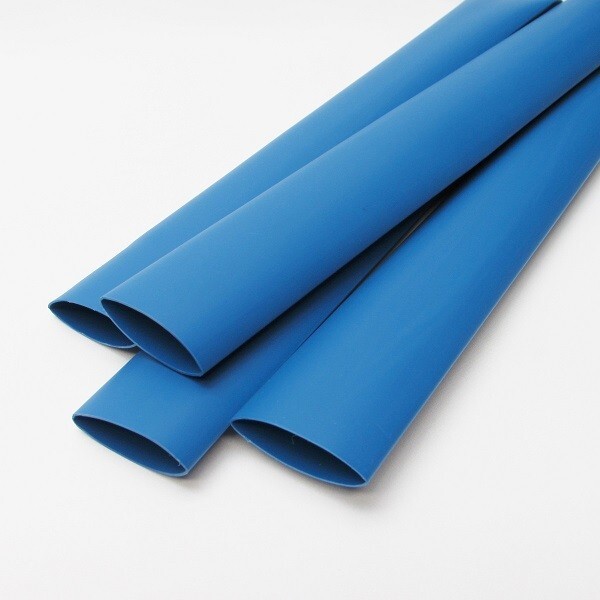 (1 FOOT) 1/4″ Blue Heat Shrink Tube 3:1 Dual Wall Adhesive Glue Marine 6.4mm ID