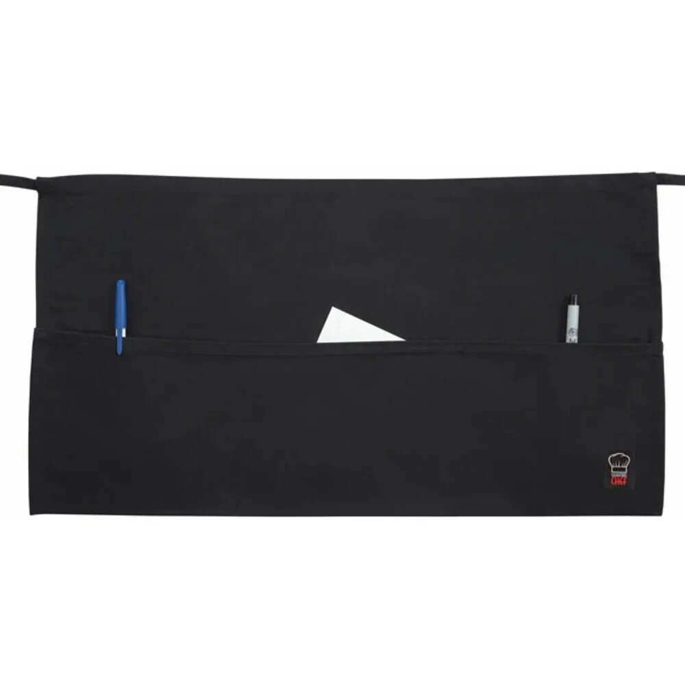 Winco WA-1221 Cotton Waist Apron Black