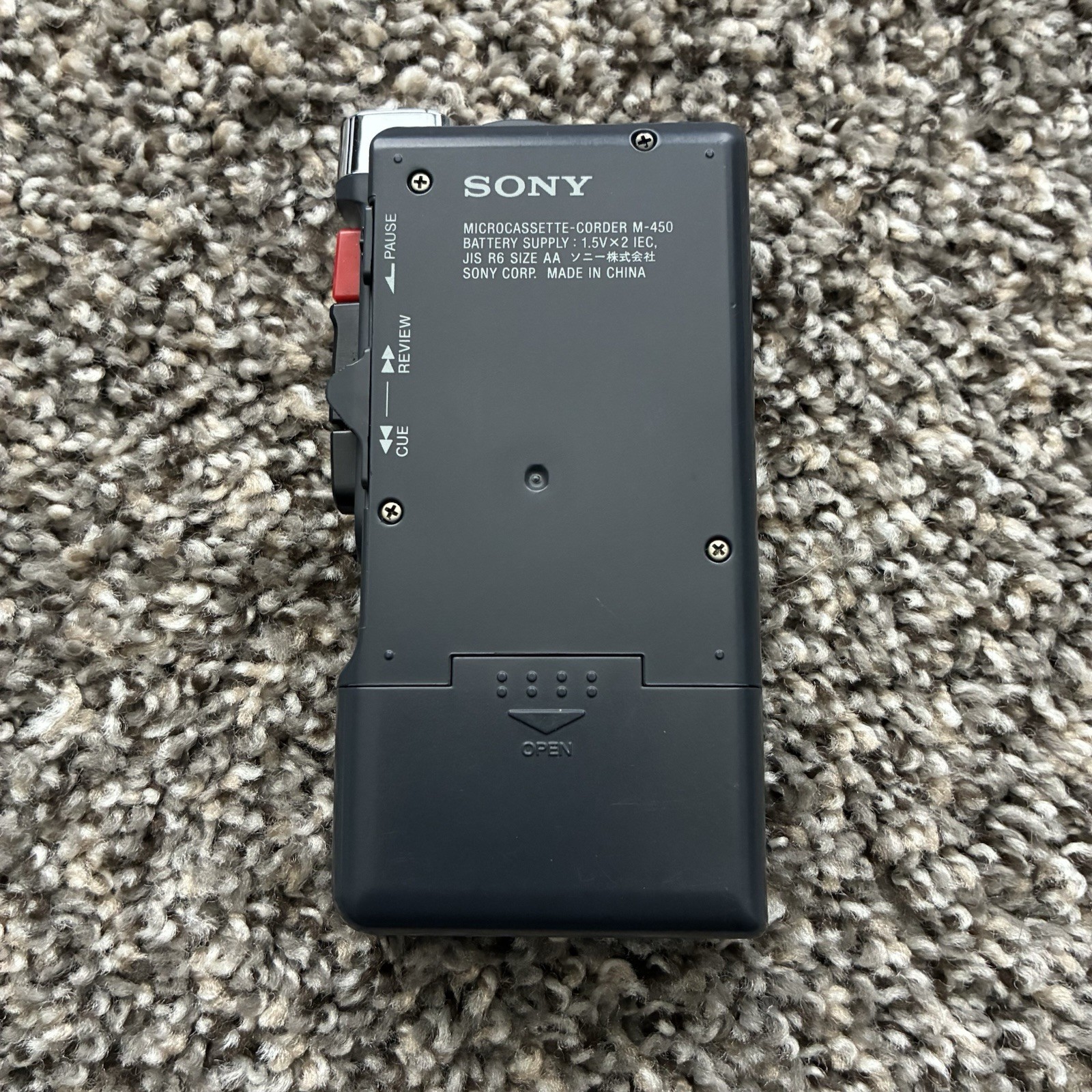 Sony M-450 Microcassette-Corder Clear Voice Plus Handheld Voice Recorder TESTED