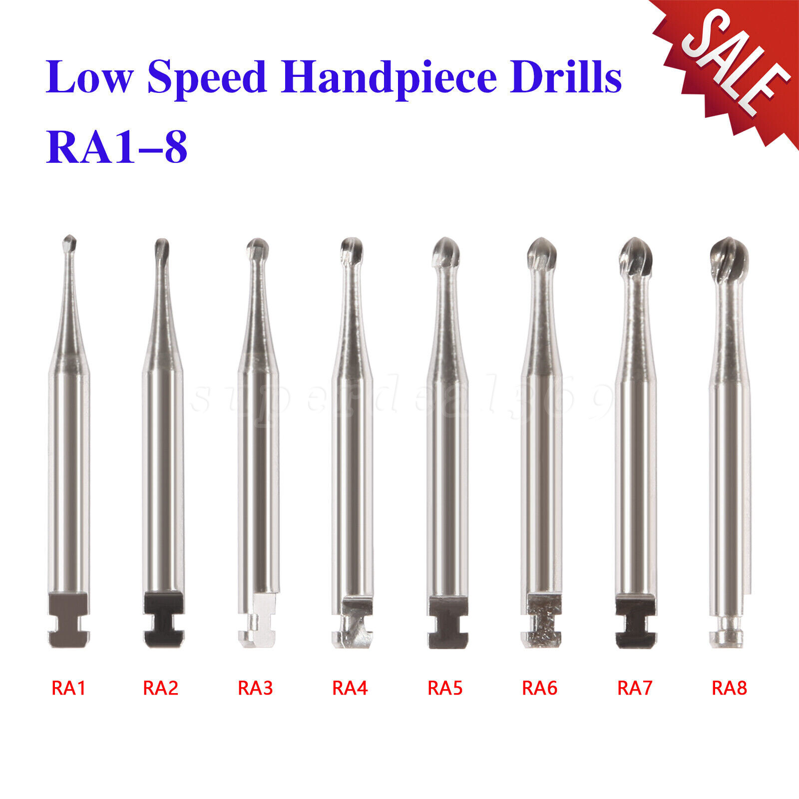 Dental Round Carbide Bur for Slow Speed Latch Type Handpiece RA 1# – 8# Burs