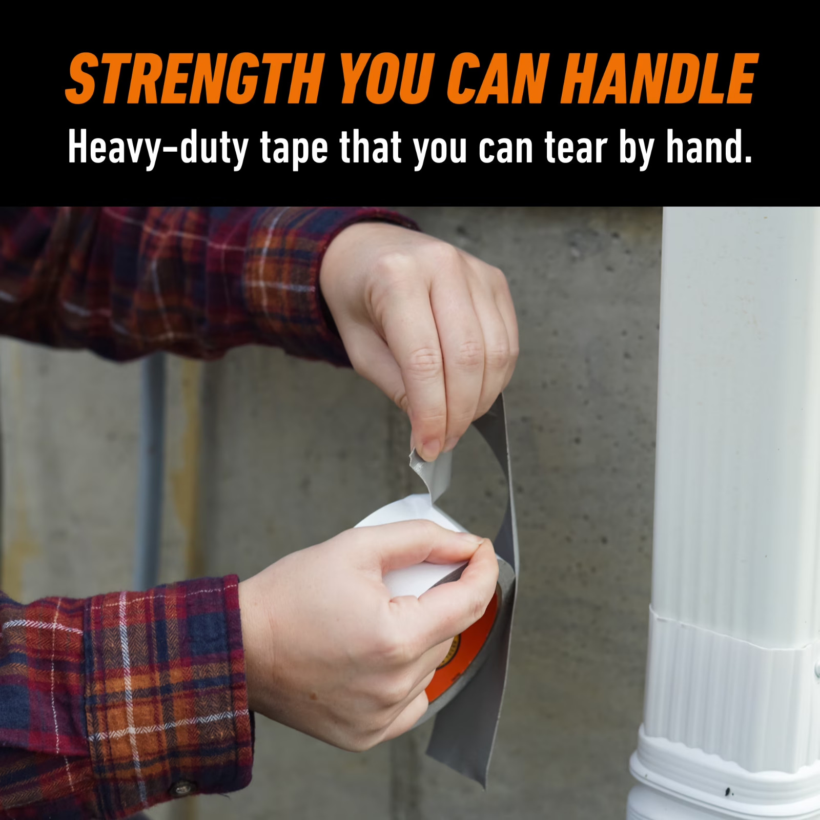 Gorilla Glue White Tape, 10 yd Roll, Incredibly Thick and Strong.