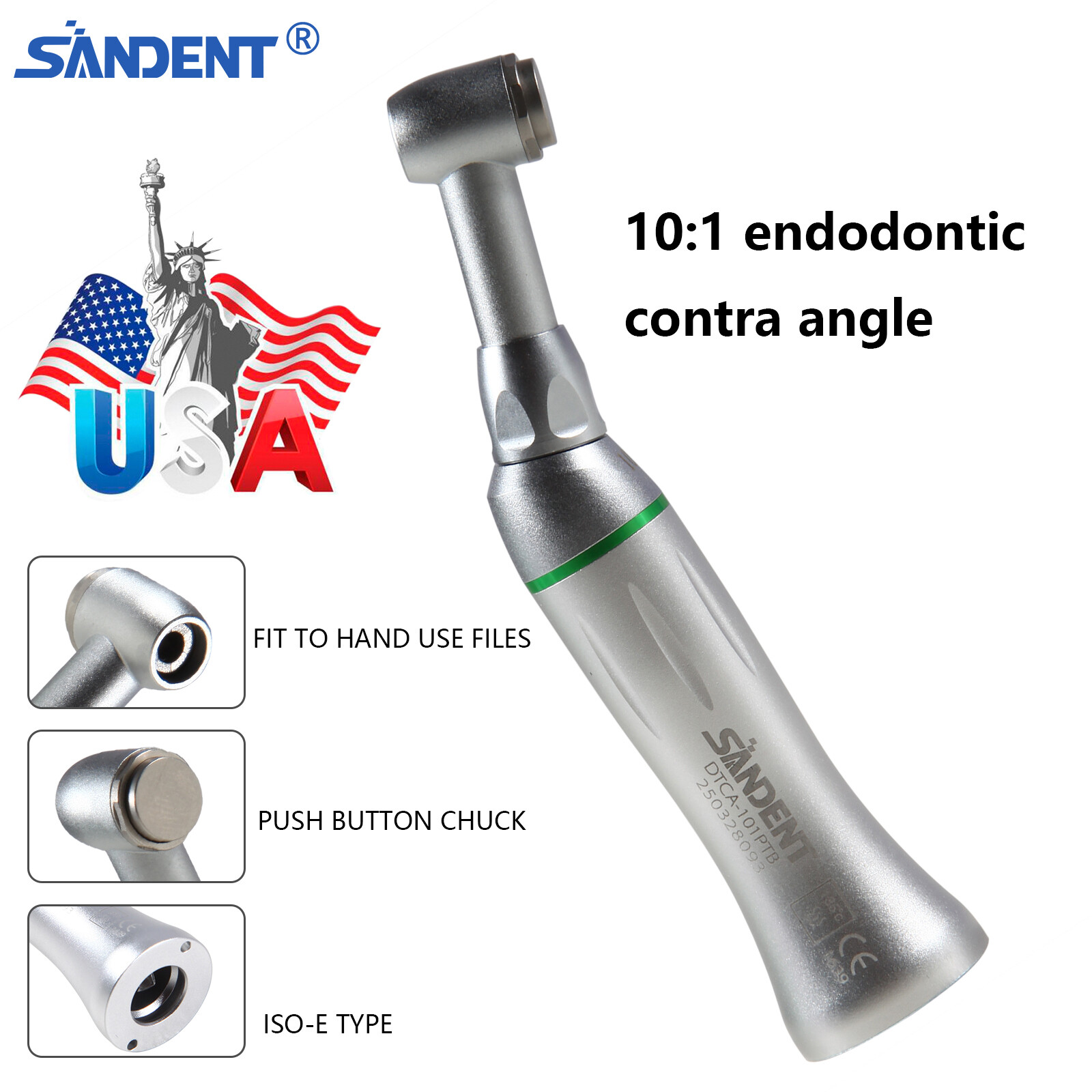 3pcs Sybronendo Dental Endo Buchanan Hand Plugger Niti Tip Fill Obturation 3Size