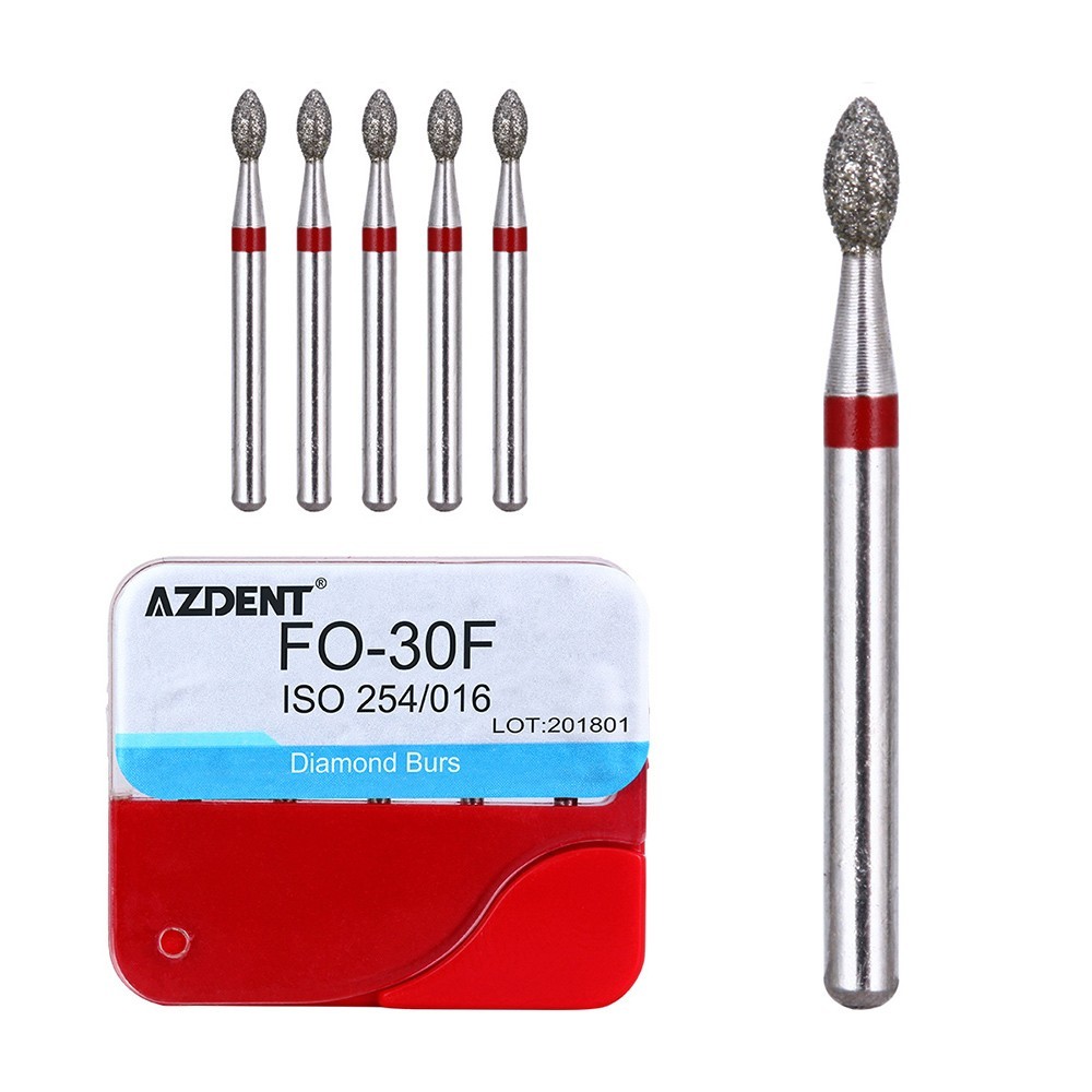 100Pzas Dental Fresas Dentales de Diamante FG Mezclado 20 Tamaño