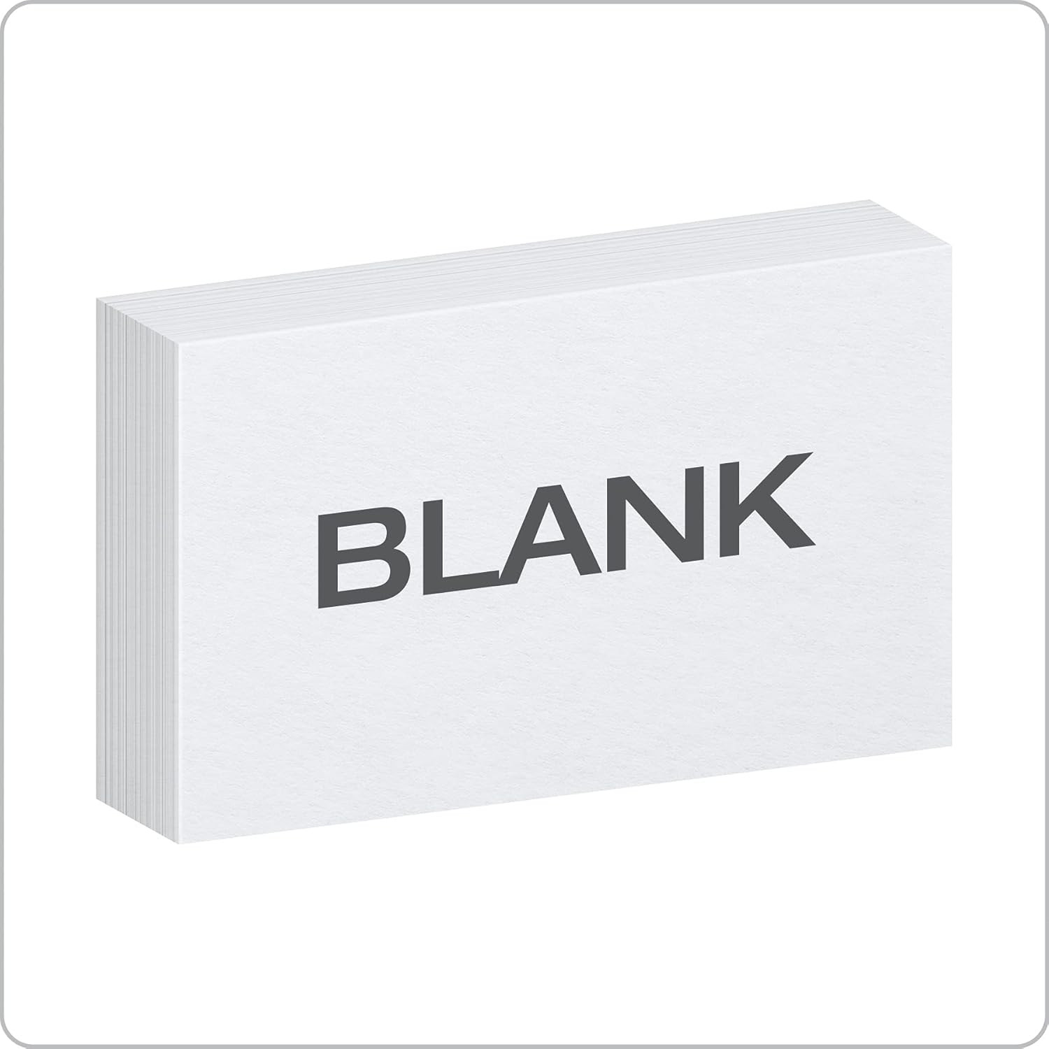 Index Cards 3×5 Blank White Notecards 500 Ct Flashcards School Study Bulk
