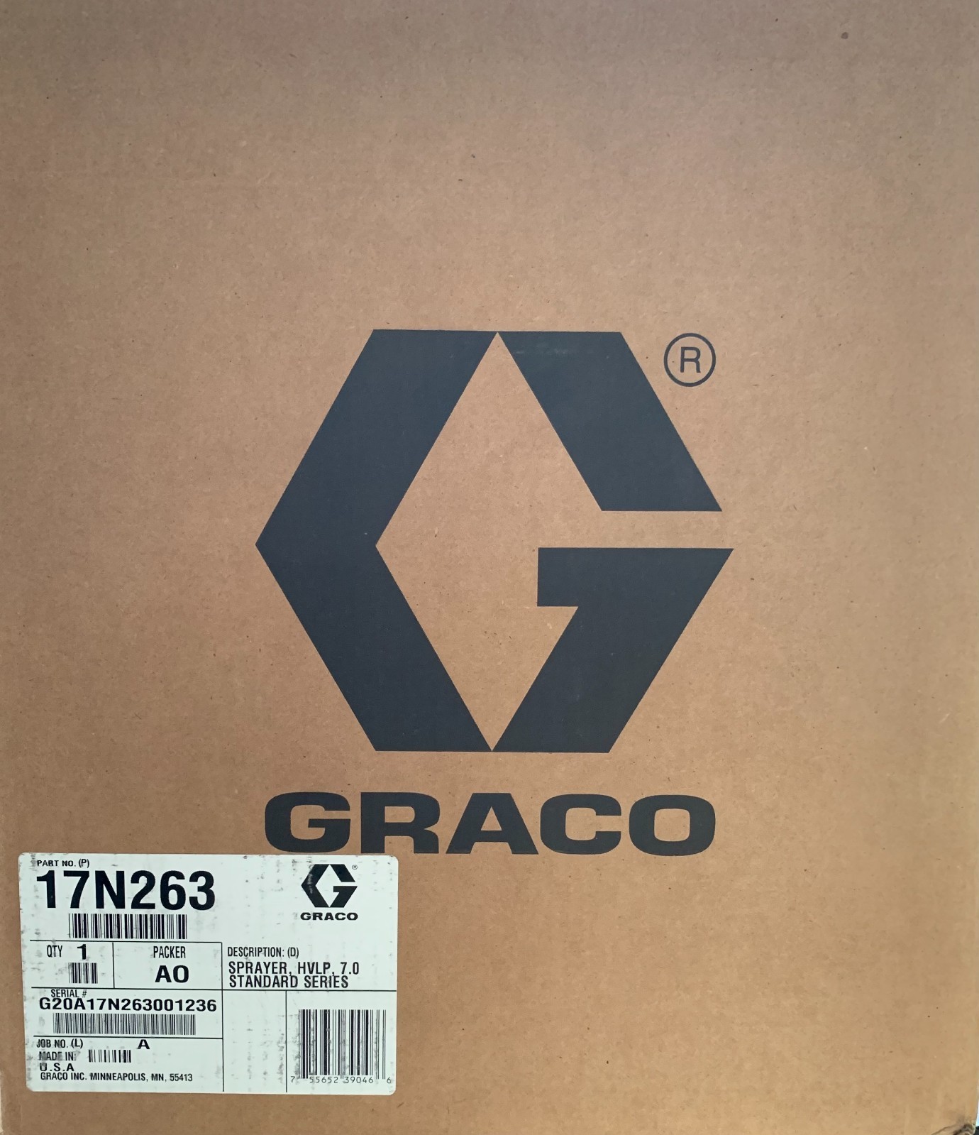 GRACO 17N263 FINISH PRO HVLP 7.0 Paint Sprayer EDGE II, Kit