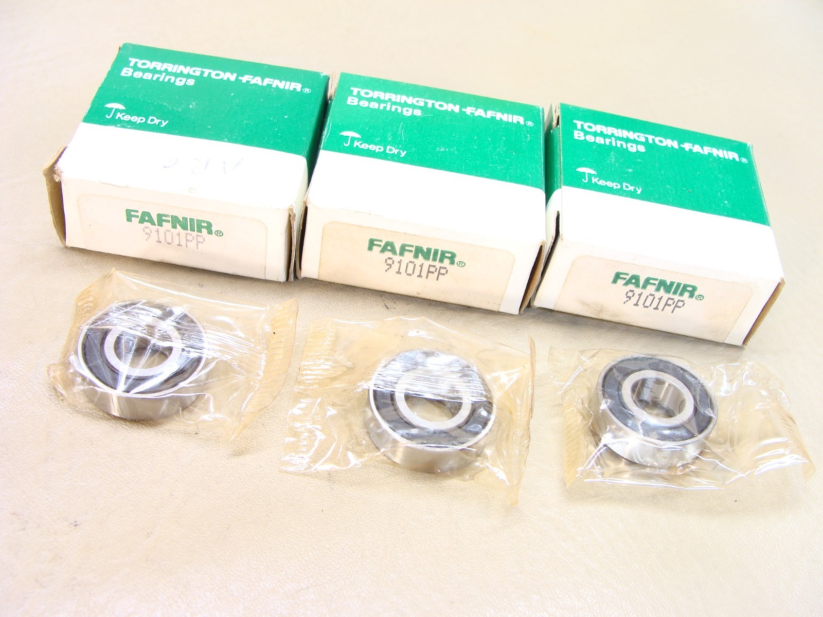 NEW lot of 3 FAFNIR 9101PP bearing made in Japan