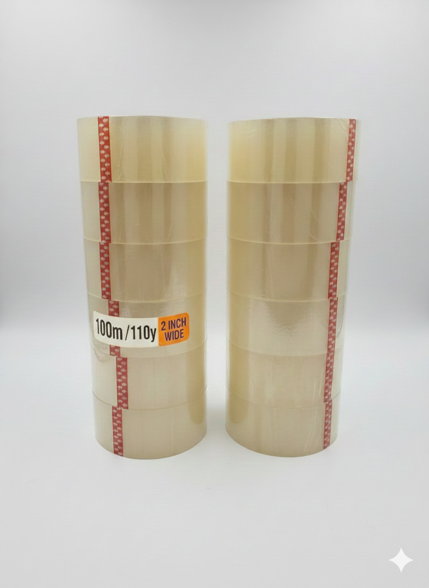 Clear Shipping Packaging Tape 2″ x 110yds – 12 rolls FREE SHIPPING