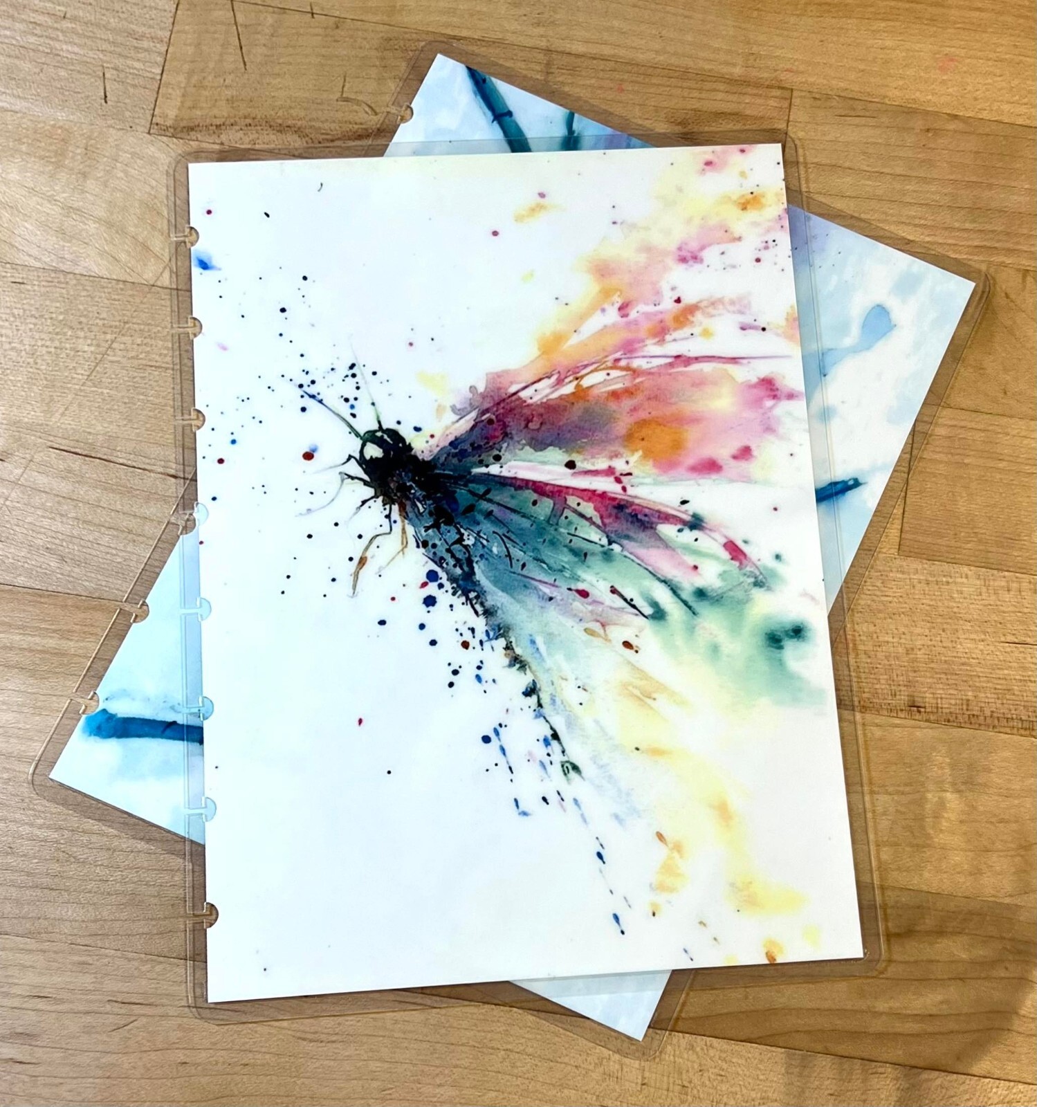 Watercolor Dragonfly Cover Set FOR USE with the TUL/Arc (8 disc) Planner