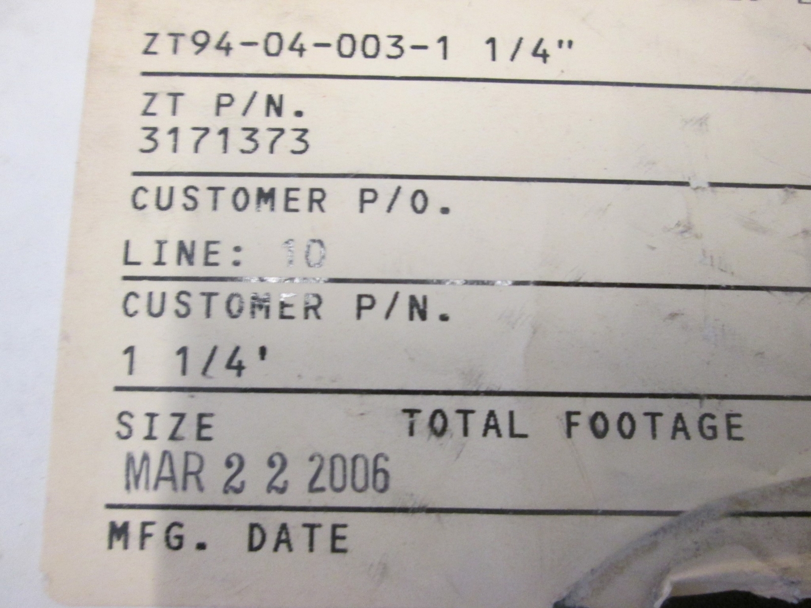 ZIPPER TUBING CO, ZT94-04-003-1.25, EMI Shield Wrap 1.25 dia, Aluminum w/poly co
