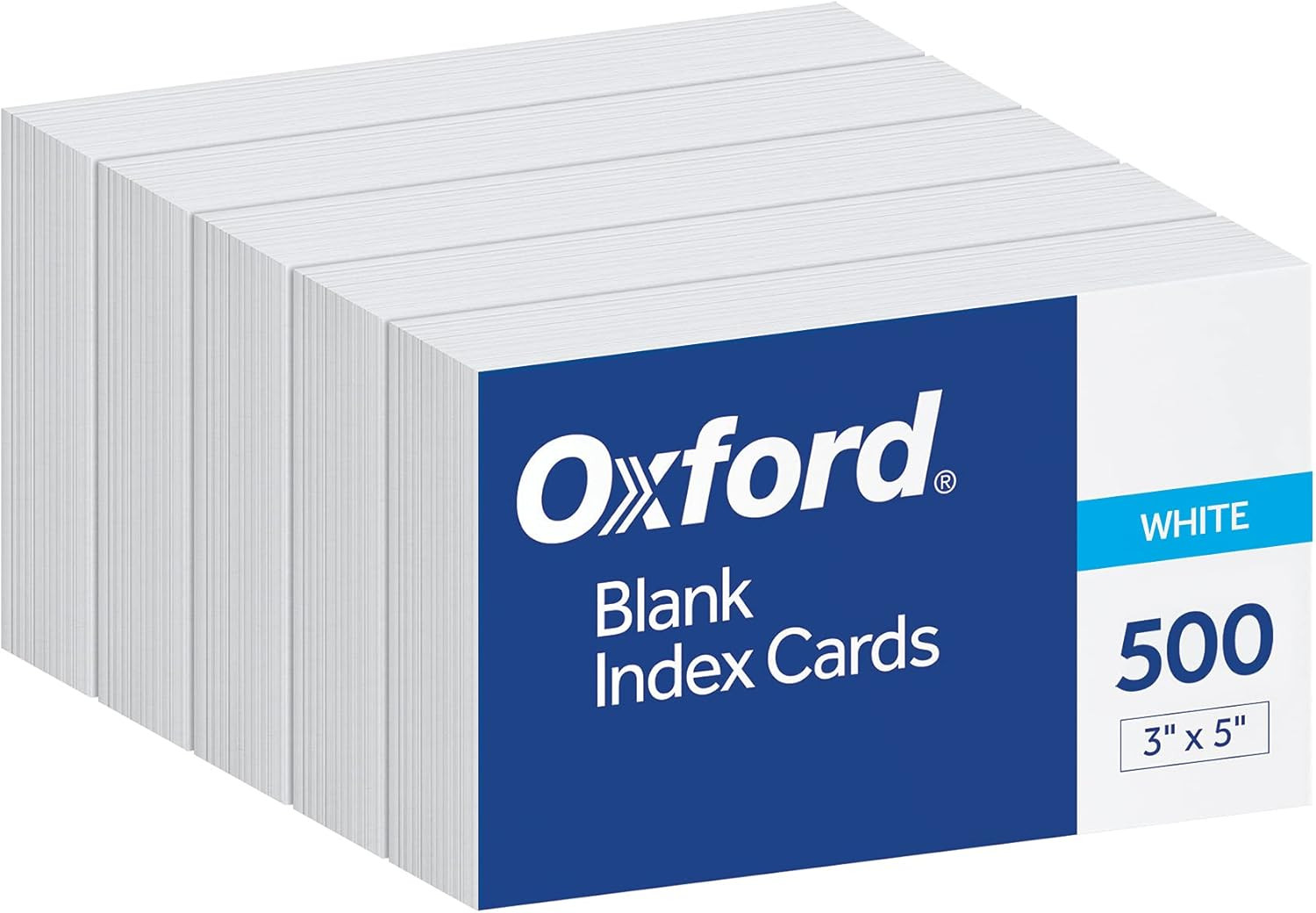 Index Cards 3×5 Blank White Notecards 500 Ct Flashcards School Study Bulk